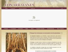 Tablet Screenshot of bosquelosarrayanes.com.ar